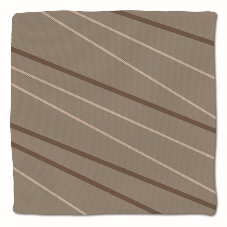 Sitzkissen beige Linien 40 x 40 x 3 cm